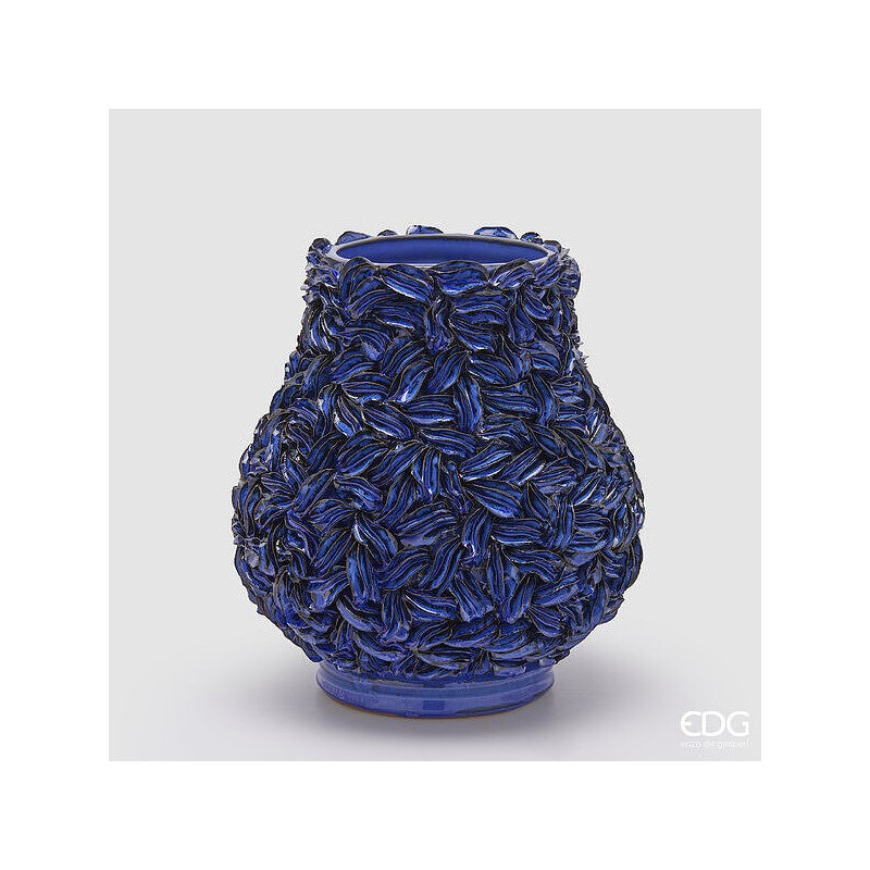 Vaso Freaky Alghe Bombato Blu | Enzo De Gasperi